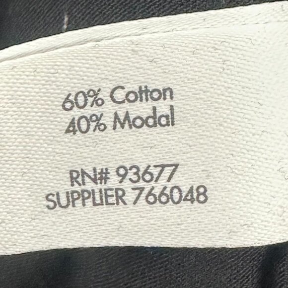 NEW! Women's Stylus Basic Black Shirt medium $36 Cotton Blend Short Sleeve Round - Picture 6 of 9